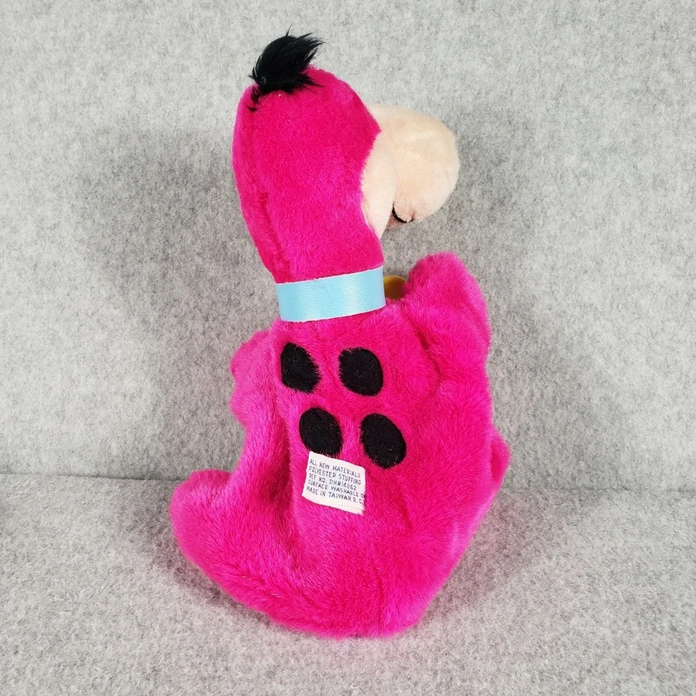 Vintage 1987 Hanna Barbera Dino Plush Toy Pink‎ The Flintstones 8